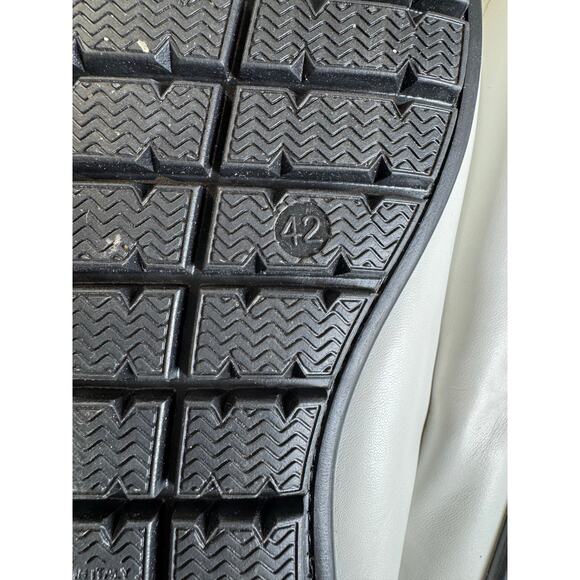 Rubiny Made in Italy White Leather Loafers Men’s Size EU 42 US 9 Driving Shoes - Picture 5 of 9